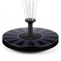 Solar Fountain Pump,Free Standing Solar Powered Bird Bath Fountain Water Pump,1.4W Solar Outdoor Floating Fountain Pump Kit,for Garden, Pool, Pond,...