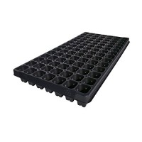 5 Pack of 98 Cell Plug Trays for Starting Seeds and Cuttings - Made in USA - Reusable, Recyclable for Garden, Greenhouse, Hydroponics (98)