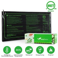 MET certified Seedling Heat Mat, Seedfactor Waterproof Durable Germination Station Heat Mat, Warm Hydroponic Heating Pad for Indoor Home Gardening ...