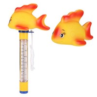 SENGKA Floating Pool Thermometer by with String, Shatter Resistant,for for Swimming Pool, Bath Water, Spas,Hot Tubs, Aquariums and Fish Ponds(Gold ...