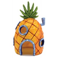 Nickelodeon SpongeBob SquarePants Small 6 Inch Pineapple House Aquarium Ornament from Penn Plax – Durable Resin Safe for All Fish