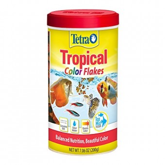 TetraColor Tropical Flakes with Natural Color Enhancer, 7.06-Ounce