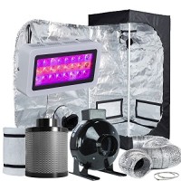 TopoLite Grow Tent Room Complete Kit Hydroponic Growing System LED 300W/ 600W/ 800W/1200W Grow Light + 4"/ 6" Carbon Filter Combo + Multiple Size D...