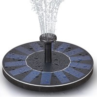 Solar Powered Bird Bath Fountain Pump 1.4W Floating Solar Panel Fountain Water Pumps Kit Outdoor Birdbath Water Fountain Pump for Pond, Pool, Patio...