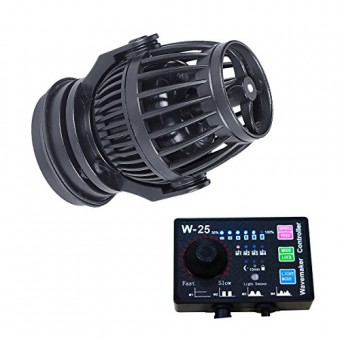 Uniclife 2100 GPH Controllable Wavemaker with W-25 Controller and Magnet Mount for Marine Freshwater Aquarium Circulation Pond