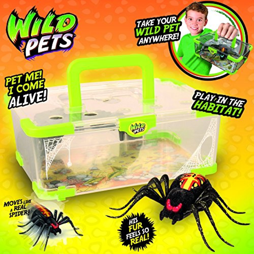 Good wild pets. Wild Pets паук. Moose Wild Pets паук. Moose Toys пауки. Интерактивная игрушка "паук".