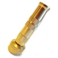 Hose Nozzle High Pressure Lead Free - Safe for Organic Gardens, the Original 99.9 Percent Lead-free Solid Brass Nozzle with Adjustable Sprayer and ...