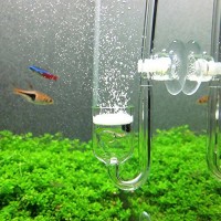 CO2 Diffuser, Yagote Nano CO2 Diffuser Glass Reactor for Aquarium Planted Tank