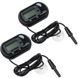 Zacro Pack of 2 LCD Digital Aquarium Thermometer Fish Tank Water Terrarium Temperature Zacro Pack of 2 LCD Digital Aquarium Thermometer Fish Tank Water Terrarium Temperature