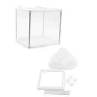 ZOSEN Aquarium Fish Breeder Box Isolation Box Breeder Hatchery Incubator (white)